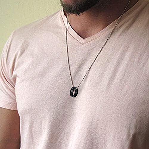 Spiritual Buddha Om Protection Jewelry-Stainless Steel Buddhism Yoga Meditation Prayer Amulet Finger Band Ring Pendant Free Necklace Chain Religious Buddhist Serenity Meditating Jewellry,Size 6-12