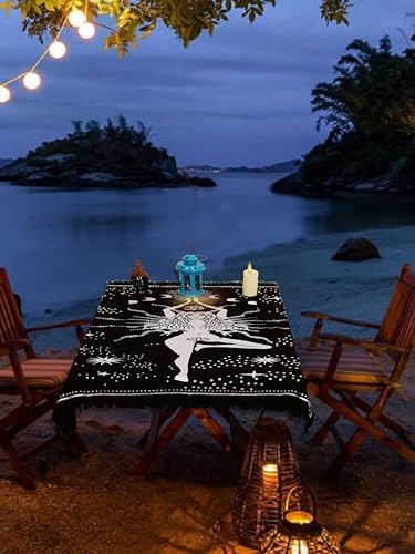 Indian Consigners Witchcraft Supplies Tarot Spread Alter Cloth Triple Altar - color: Silver, size: 18" x 18" (Square)