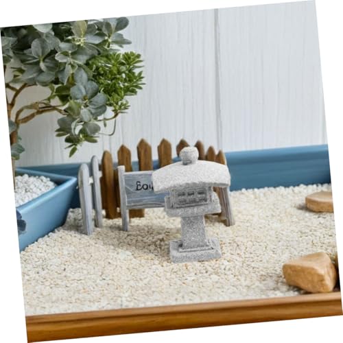 ULTECHNOVO Japanese Mini Statue Zen Garden Lantern Stone Sculpture for Indoor Outdoor Decor