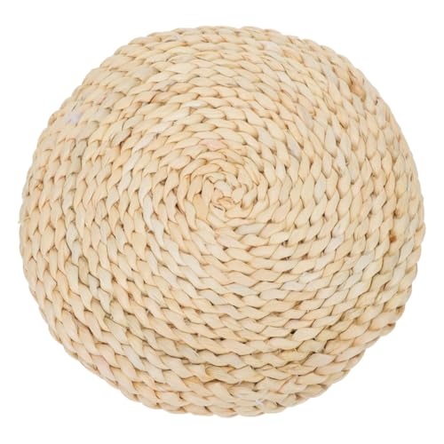 Thickened Meditation Mat Yoga Meditation Cushion Woven Tatami Floor Mat Corn Husk Seat Pillow Decorative Round Pad