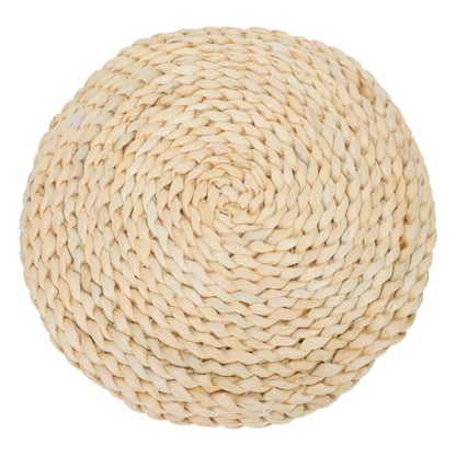Thickened Meditation Mat Yoga Meditation Cushion Woven Tatami Floor Mat Corn Husk Seat Pillow Decorative Round Pad