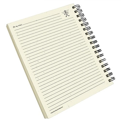 Write it Down series by Journals Unlimited, Guided Journal, Me, A Personal Journal, Full-size 7.5"x 9", Purple Hard Cover, Made in USA