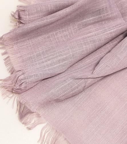 Women's Cotton Scarves Lady Light Soft Fashion Solid Scarf Wrap Shawl - color: Sweet Potato Purple 11