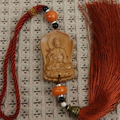 Antique Guanyin Wooden Statue Accents Zen Meditation Wood Sculpture Decor for Living Room Spa Or Yoga Studio Centerpiece Books Living Room Bedroom Ornament