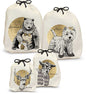 Punch Studio Molly & Rex Home Travel Vacation Fabric Storage Accessories Bag Set 35293