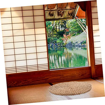 DECHOUS Long-use Meditation Cushion Decorative Round Doormat Yoga Props Accessories