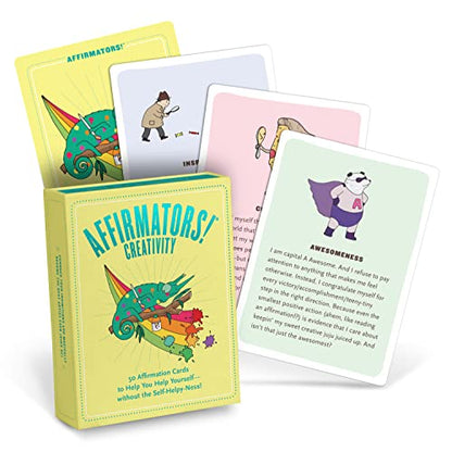 Affirmators! Creativity: 50 Affirmation Cards Deck: 50 Affirmation Cards to Help You Help Yourself - Without the Self-Helpy-Ness!