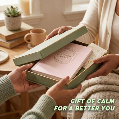 &And Per Se Wellness Journal, Self Care & Daily Journal for Women, Mental Health Planner with Habit Tracker, Diet & Goals, Undated, Gift-Ready (Pale Pink) - color: D-Pale Pink
