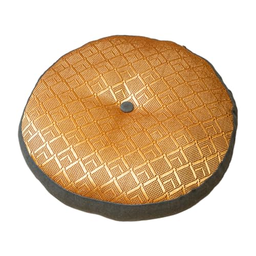 Round Meditation Pillow for and Relaxation, Dark Gray Bottom