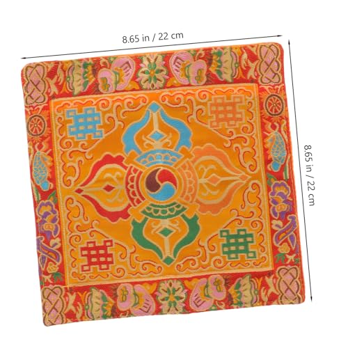NUOBESTY Buddha Table Cloth Buddhist Embroidery Handmade Brocade for Zen Book Wrapping Temple Supply