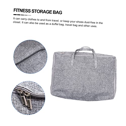 Large Capacity Cotton Linen Storage Bag for Clothing and Quilts Sturdy Travel Organizer for Outdoor Use Versatile Cloth Storage Solution