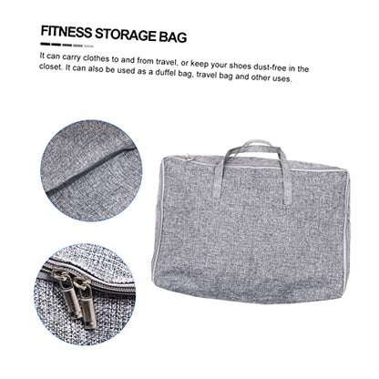 Large Capacity Cotton Linen Storage Bag for Clothing and Quilts Sturdy Travel Organizer for Outdoor Use Versatile Cloth Storage Solution