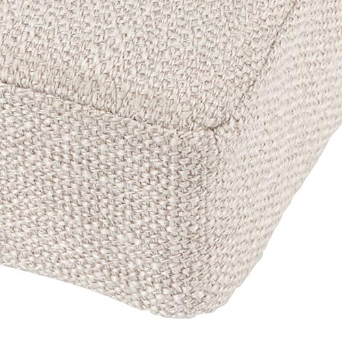 Household Square Floor Cushion for Yoga and Meditation, Removable Washable Meditation Mat Cushion - color: Square linen beige