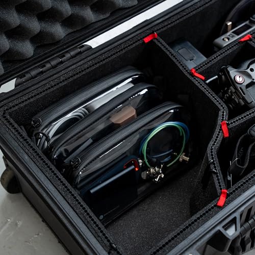 NEO Production Zipper Bags - Electronics & Camera Accessories Bag - Cable organizer, Gear Accessory Pouch, Travel Camera Essentials (Extra Small, Black) - size: X-Small