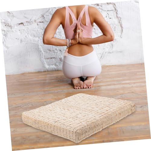 1pc Woven Meditation Mat Handmade Straw Cushion for Yoga Meditation and Home Decor Design Thickness and Easy to Care