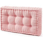 DormCo Rainha - Ultra Thick Tufted Floor Pillow - Peachy Pink - color: Peachy Pink