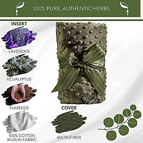 Sonoma Heated Luxury Spa Wrap - Eucalyptus - color: Green Dot