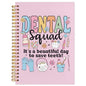 Dental Dentist Gifts Notebook, Dental Assistant Graduation Gifts Journal, Pink Dental Squad Spiral Notebook Journal for Note Taking, Dentist Office Supplies, 5.5x8.3 Inch - color: debtal squad
