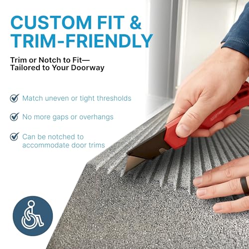 EZ-ACCESS Transitions Angled Entry MAT, Grey, .5-in
