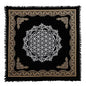 Indian Consigners Altar Cloth Flower of Life Witchcraft Alter Tarot Spread Top Cloth Wiccan Square Spiritual 18 by 18 Sacred (Flower of Life Gold Silver) - color: Flower of Life Gold Silver