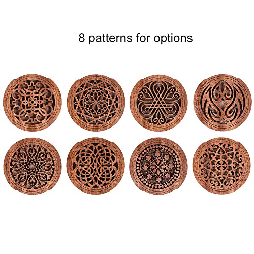 Guitar Wooden Soundhole Sound Hole Cover Block Feedback Buffer Mahogany Wood for EQ Acoustic Folk Guitars