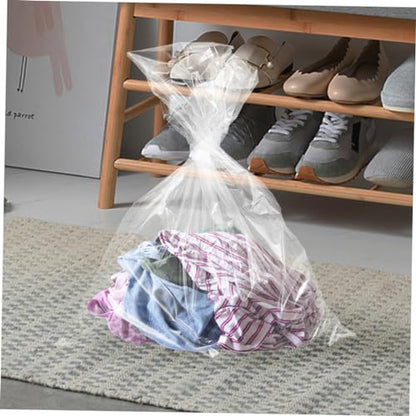 Alipis 4pcs Extra Large Transparent Pe Storage Bags for Luggage and Furniture Tear-Resistant Covers for Clothing Bedding and Toys Moving and Organization