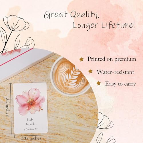 JoycuFF Affirmation Cards for Women, Graduation Christmas Mothers Day Prayer Bible Verse Scripture Cards Gifts for Women Daily Positive Affirmations Gifts
