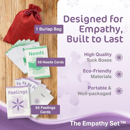 Powerful Communication Tool (Feelings and Needs Flash Cards) for Empathy and Emotional Intelligence - style: Communication Tool