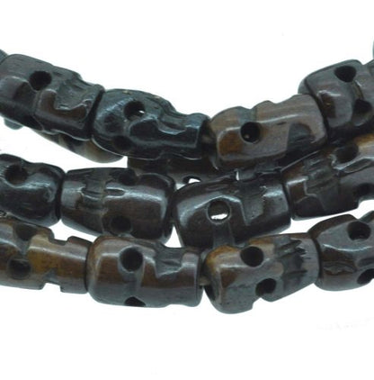 Tibetan 108 Zen Buddhist Yak Bone Prayer Beads Mala Necklace