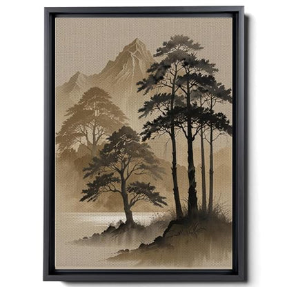 Japanese Wall Art, Minimalist Wall Art, Neutral Abstract Art, Modern Minimalist, Zen Wall Art, Zen Printed Wall Art, Japanese Art Print, Canvas, Decor