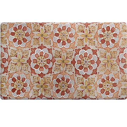 SoHome Cozy Living Anti Fatigue Mat Kitchen Mat Non Slip Stain Resistant Easy Clean 1/2 Inch Thick Kitchen Floor Mats, Turkish Spice 18" x 30" - color: Spice, size: 30"L x 17.5"W x 0.5"Th