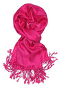 Achillea Lightweight Pashmina Scarf for Women – Soft Silky Shawl Wrap for Evening Dresses, Bridesmaids & Everyday Wear - color: Fuchsia