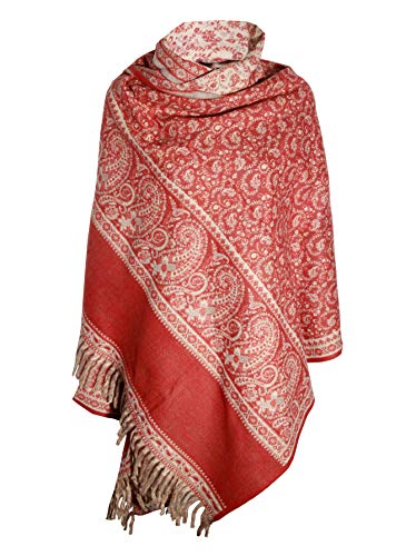 ORANGE FLORAL BLANKET SCARF LUXURY PREMIUM QUALITY HANDMADE FASHION SCAR MADE OF YAK WOOL Shawl Blanket stole unisex Travel Wrap Meditation Soft gift for her