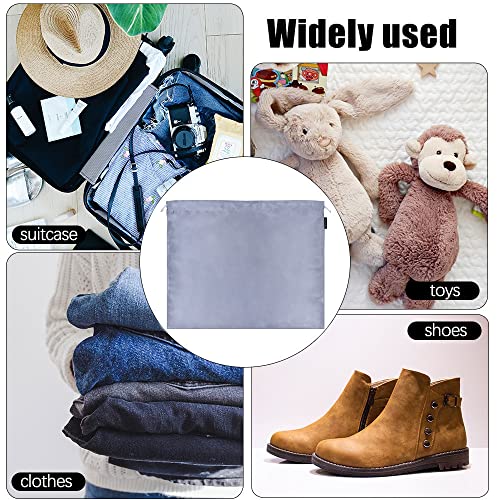 2 Pack Dust Bags for Handbags Silk Dust Cover Bag for Handbags Purses Shoes, Dustproof Drawstring Bag Travel Storage Pouch (Grey) - color: Grey