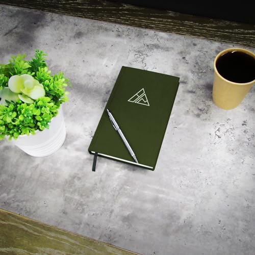 Realizations Self-Mastery Journal for Men - Gratitude Journal – 5 Minute Journals - Reflection Manifestation Journal for Mindfulness – Goal/Guided Gratitude Journel for Women & Men (Olive) - color: Olive