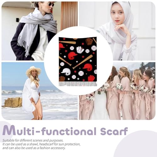 Autumn Winter Pashmina Shawls Wraps Scarf for Woman Girl - color: Picture (614)