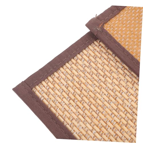 ULTECHNOVO Natural Woven Meditation Cushion Thick Floor Seat Mat for Yoga and Home Handmade Tatami Style Cooling Seat Pad and Smooth Surface for Comfortable Sitting