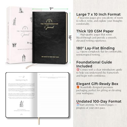 100-Day Guided Journal with Prompts – Daily Reflection & Personal Growth Journal for Mental Wellness | Personal Development Workbook by SNAPNSTART