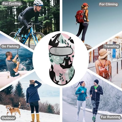 Meditation Yoga Nature Balaclava Face Mask Ski Windproof Hood Outdoor Sports Cycling Long Neck Cover