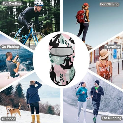 Meditation Yoga Nature Balaclava Face Mask Ski Windproof Hood Outdoor Sports Cycling Long Neck Cover