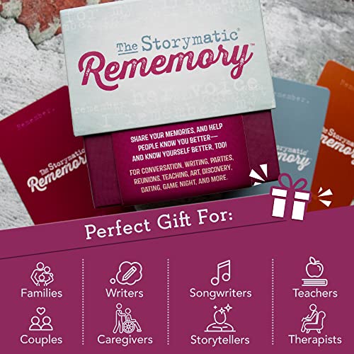 Storymatic Rememory – Writing Prompt and Memory Prompt – Conversation Cards for Family and Friends
