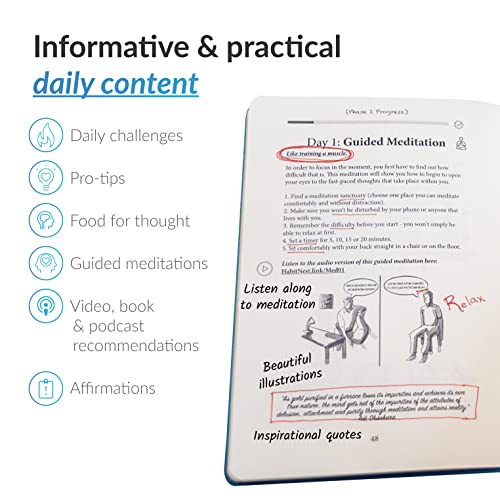 The Meditation Sidekick Journal - Meditation Books Meets Guided Journal! This Mindfulness Journal Helps You Meditate Effectively! Meditation Journal. Habit Journal Meditation for Beginners.
