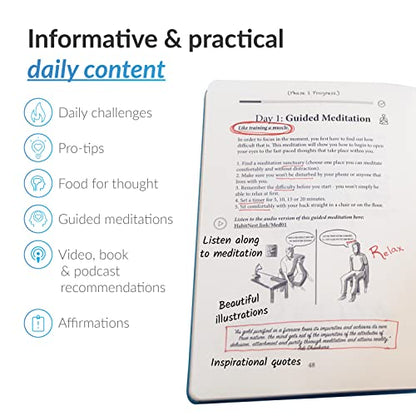 The Meditation Sidekick Journal - Meditation Books Meets Guided Journal! This Mindfulness Journal Helps You Meditate Effectively! Meditation Journal. Habit Journal Meditation for Beginners.