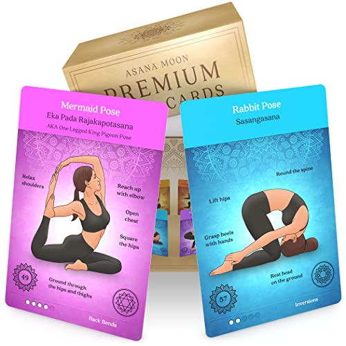 Yoga Cards and Stress Relief Cards Bundle – Yoga Sequencing Deck and Stress Relief Deck with Exercises on Mindfulness, Meditation, Anxiety Relief, and Relaxation