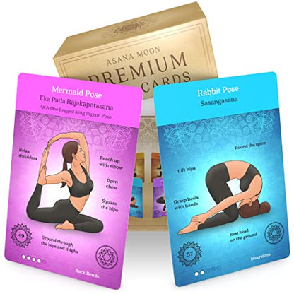 Yoga Cards and Stress Relief Cards Bundle – Yoga Sequencing Deck and Stress Relief Deck with Exercises on Mindfulness, Meditation, Anxiety Relief, and Relaxation