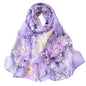 Pokeedioty Scarfs for Women Lightweight Fashion Scarves Elegant Floral Pattern Sheer Scarfs Sunscreen Shawls Wraps - color: P 0138