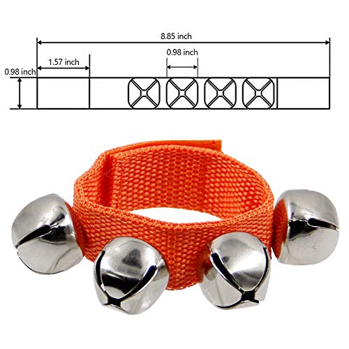 Band Wrist Bells, 9" Wrist Shaking Jingle Bells, Adjustable Ankle Bell, 24 Pcs