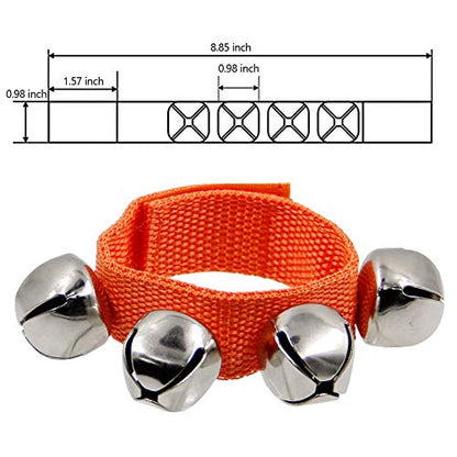 Band Wrist Bells, 9" Wrist Shaking Jingle Bells, Adjustable Ankle Bell, 24 Pcs