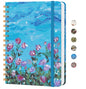 Lined Spiral Journal Notebook, A5 College Ruled Notebook for Journaling, Note-Taking, and Daily Planning, Durable Hardcover with an Elegant Design, Rose Twilight - color: Q.Rose Twilight