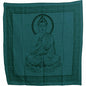 Buddha Indian Cotton Yoga Meditation Prayer Altar Cloth (40" x 40") (Teal) - color: Teal